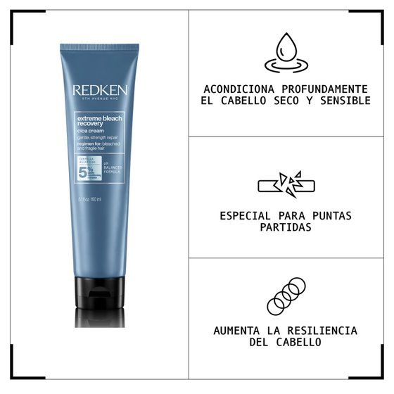 Crema Redken Leave-In fortalecedor Cica Extreme Bleach Recovery 150 ml