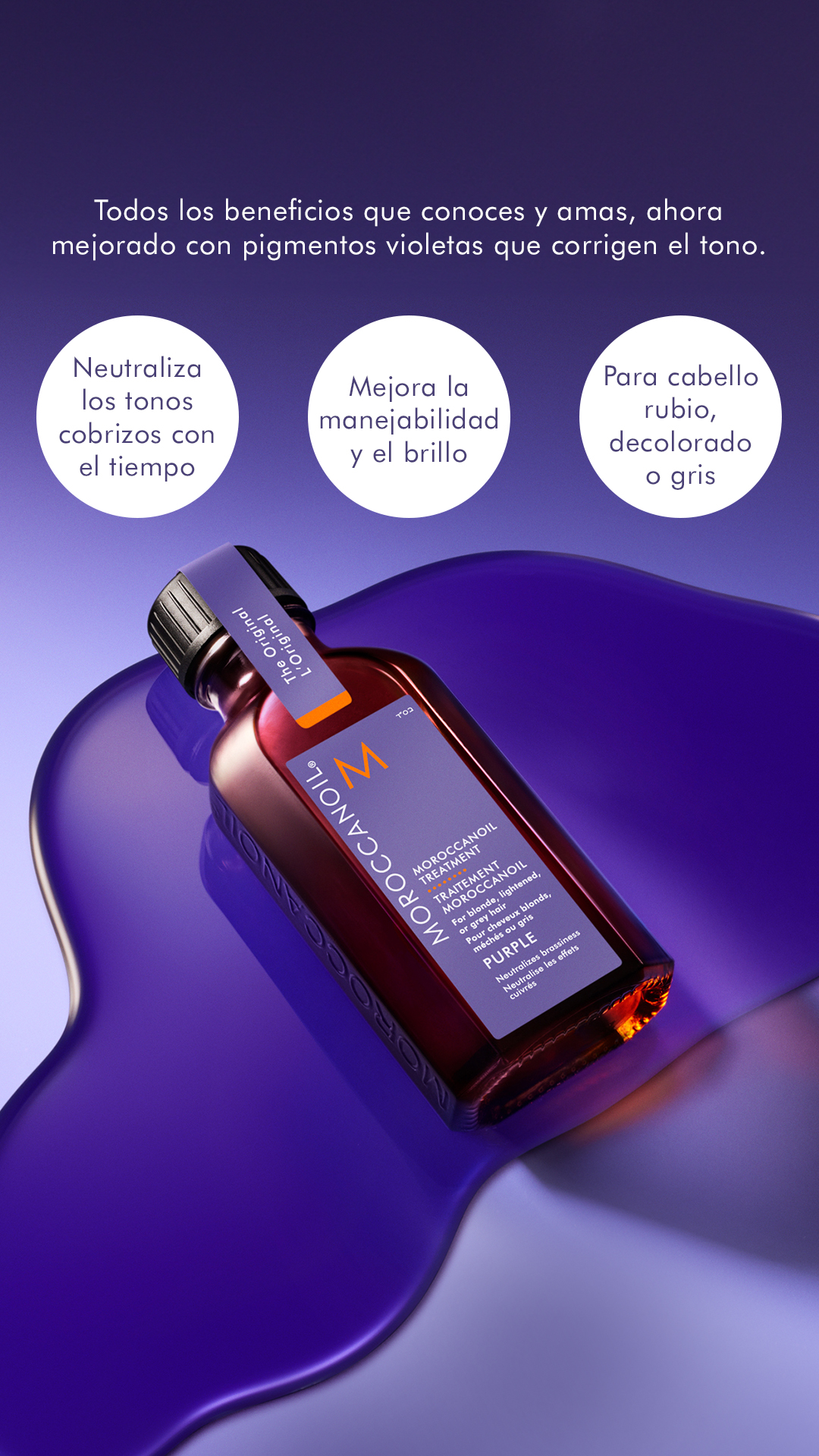 Tratamiento Moroccanoil Violeta 25 Ml