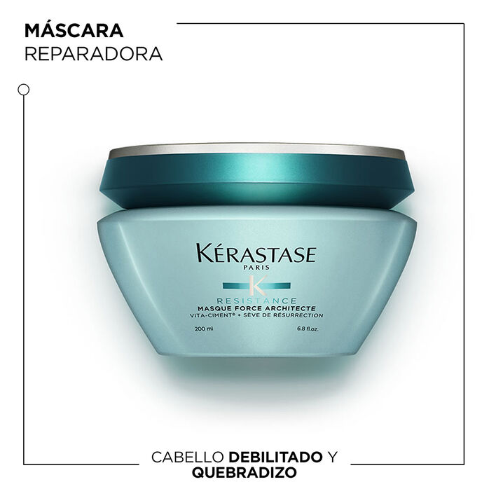 Máscara Kérastase Cabello Debilitado Masque Force Architecte Resistance 200 ml