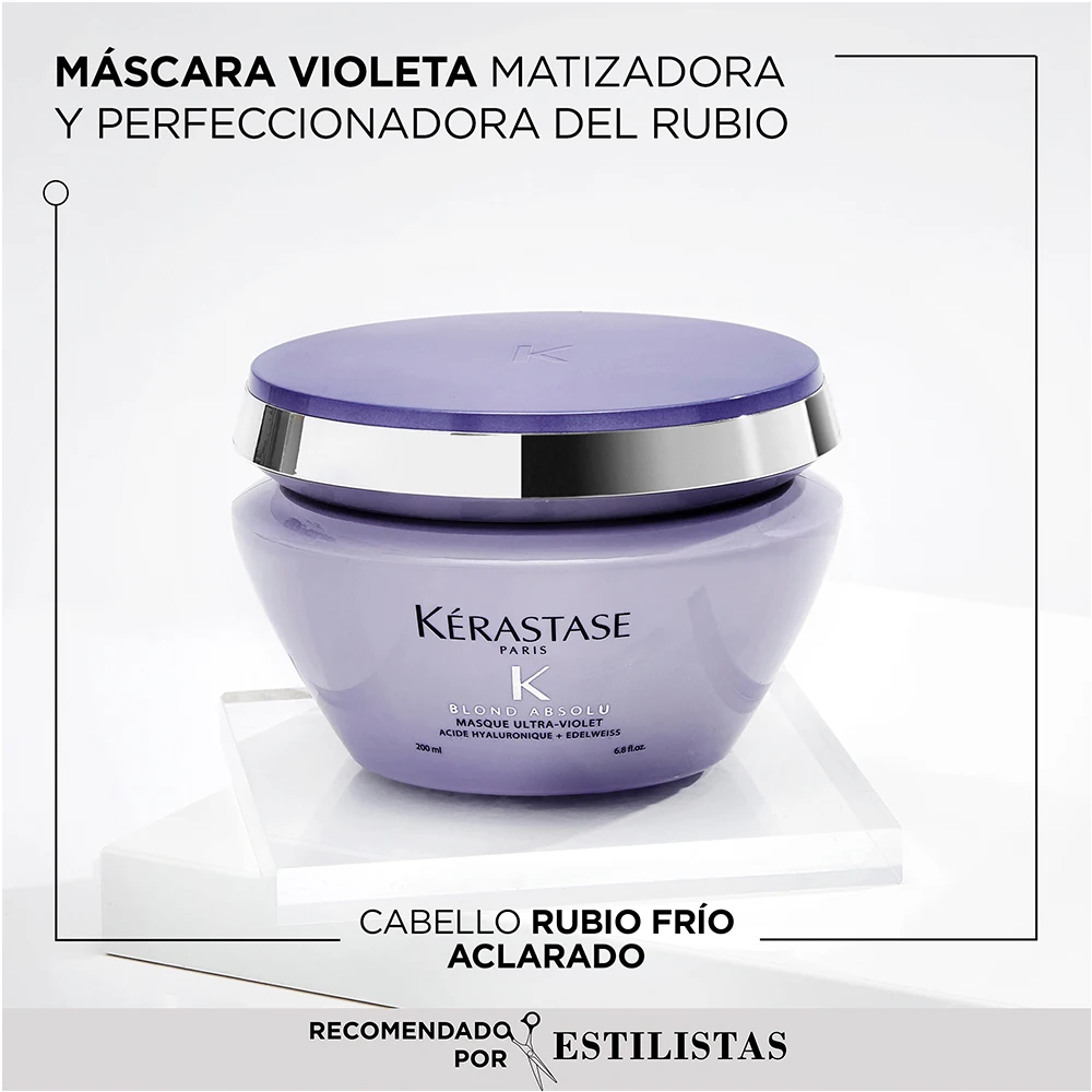 Máscara Kérastase Cabello Rubio Masque Ultra-Violet Blond Absolu 200 ml