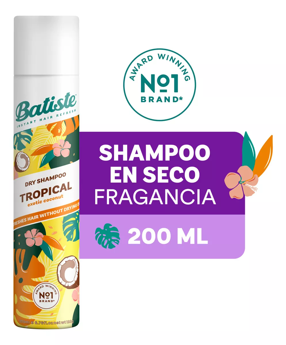 Batiste Shampoo En Seco Tropical 200ml 