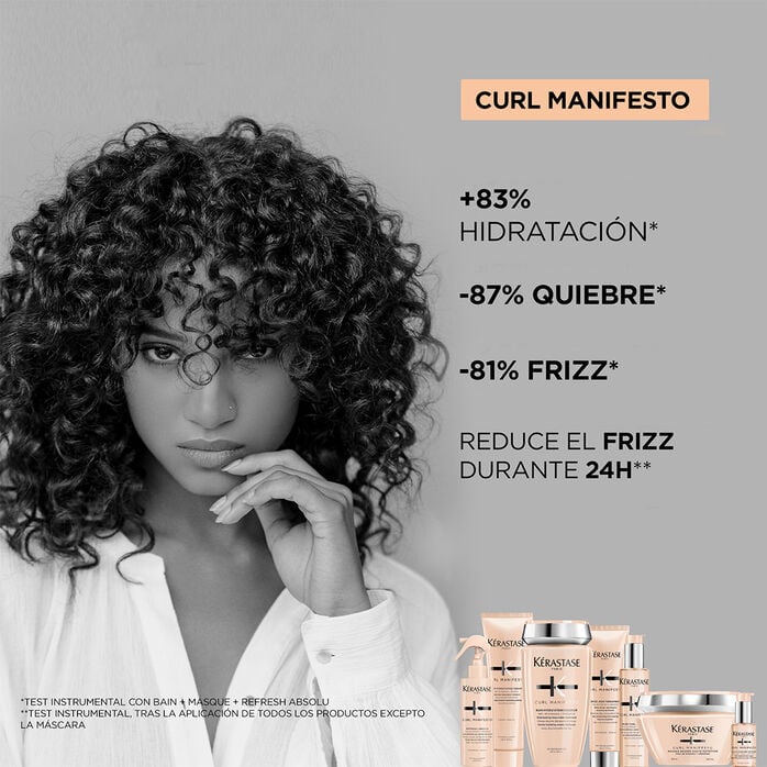 Shampoo Kérastase Cabello Rizado Bain Hydratation Douceur Curl Manifesto 250 ml