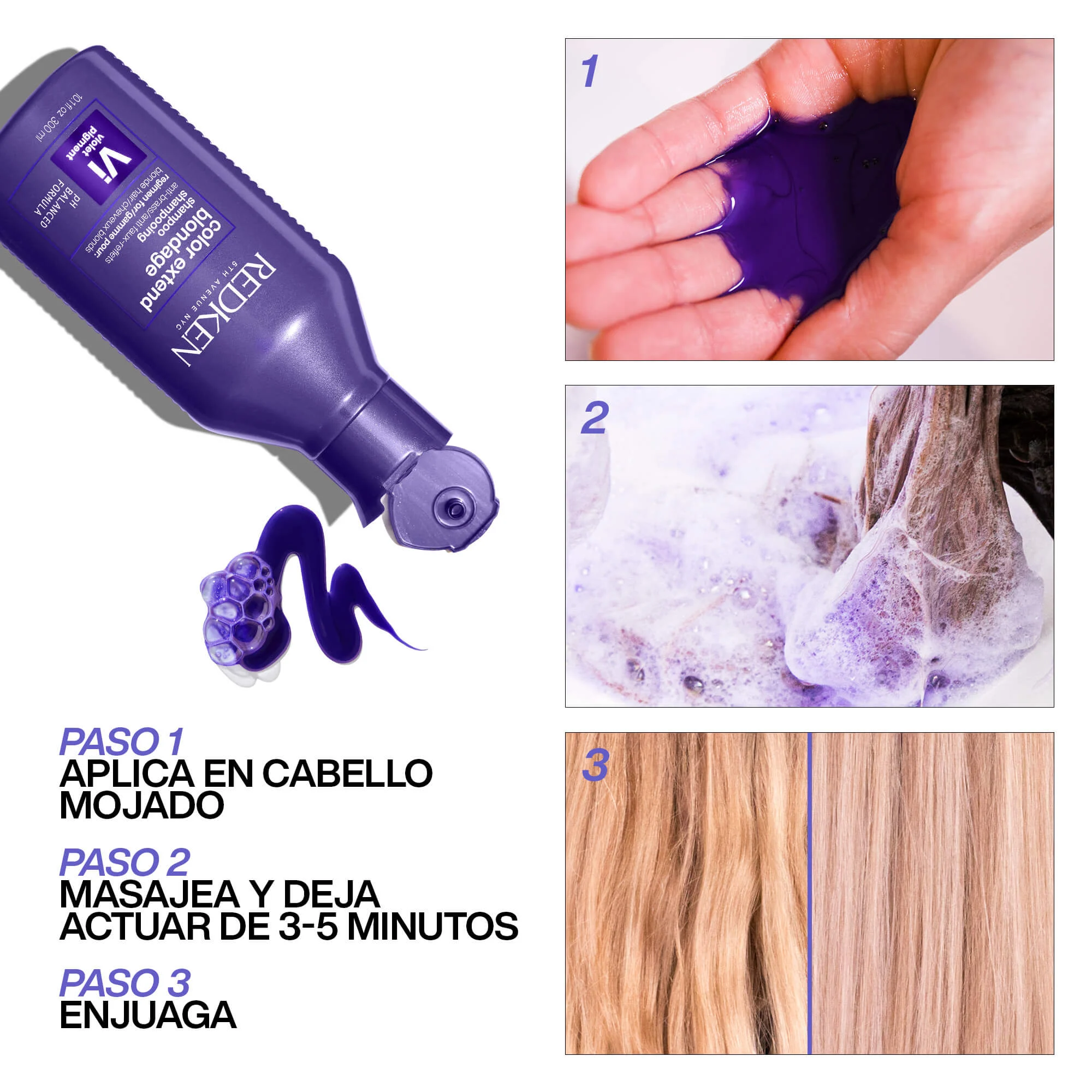 Shampoo Redken Violeta Tonalizador de Rubios Color Extend  Blondage 300 ml