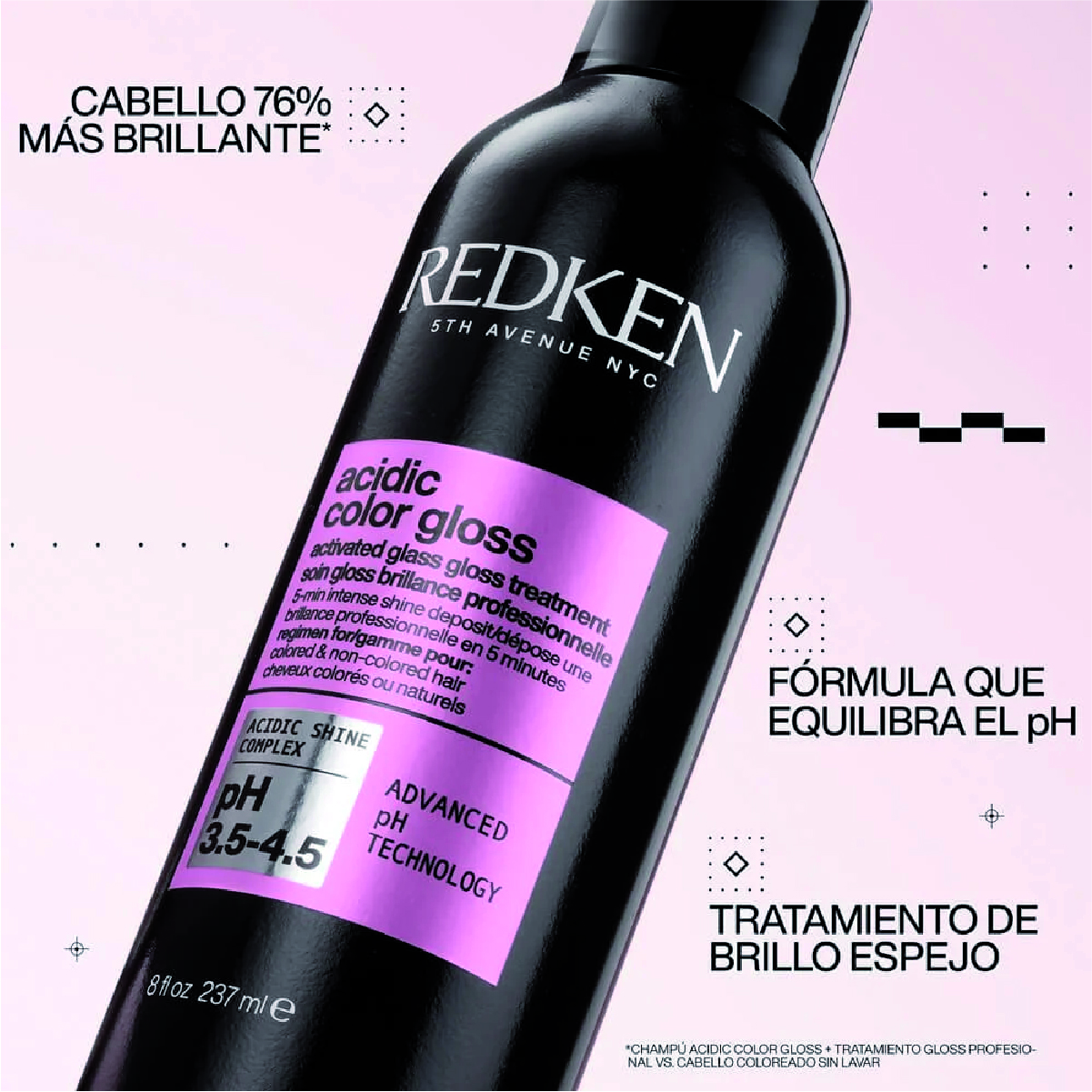 Tratamiento Brillo Intenso Cabello Con Color Acidic Color Gloss 237ml Redken
