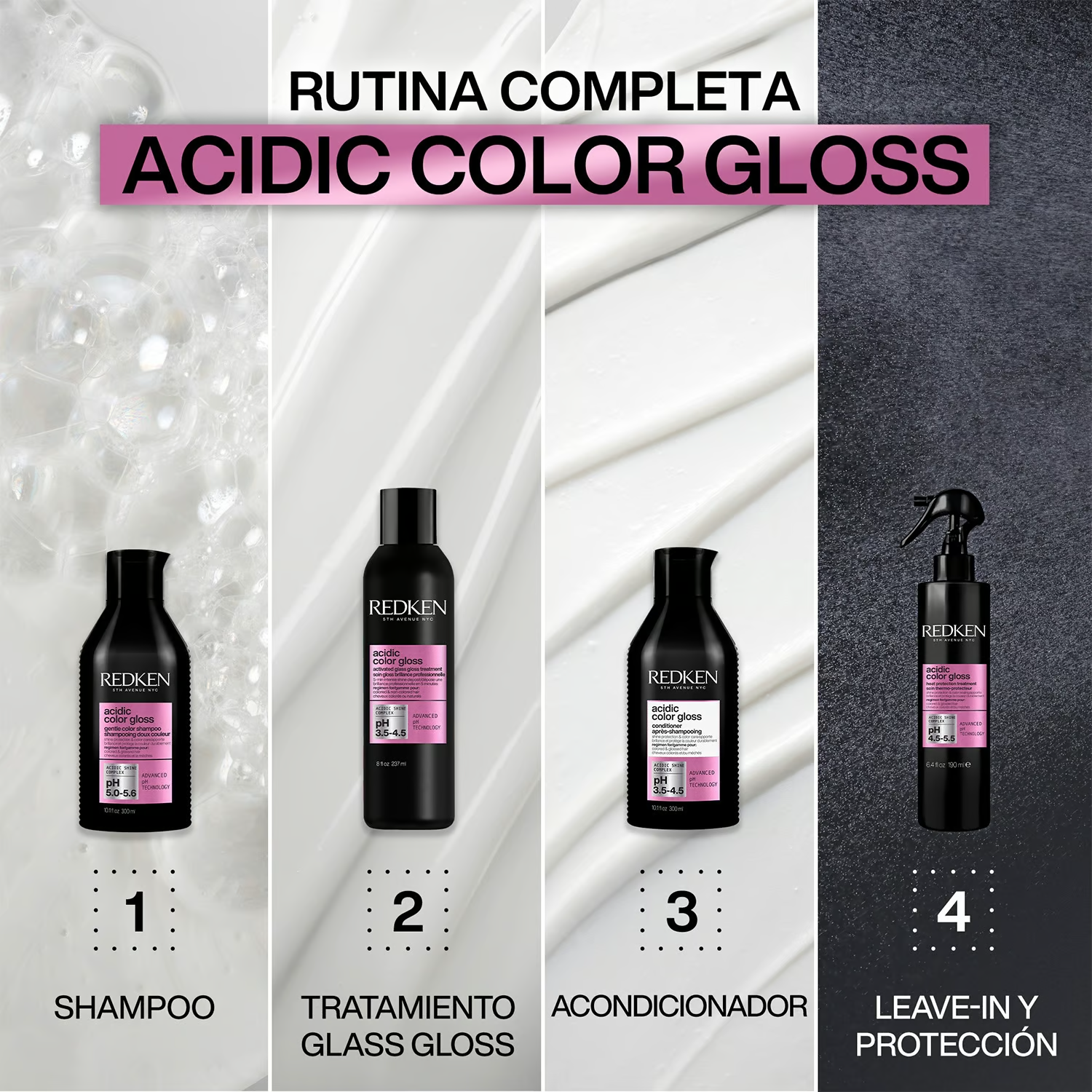 Tratamiento Leave-in Brillo Intenso Cabello Con Color Acidic Color Gloss 190ml Redken