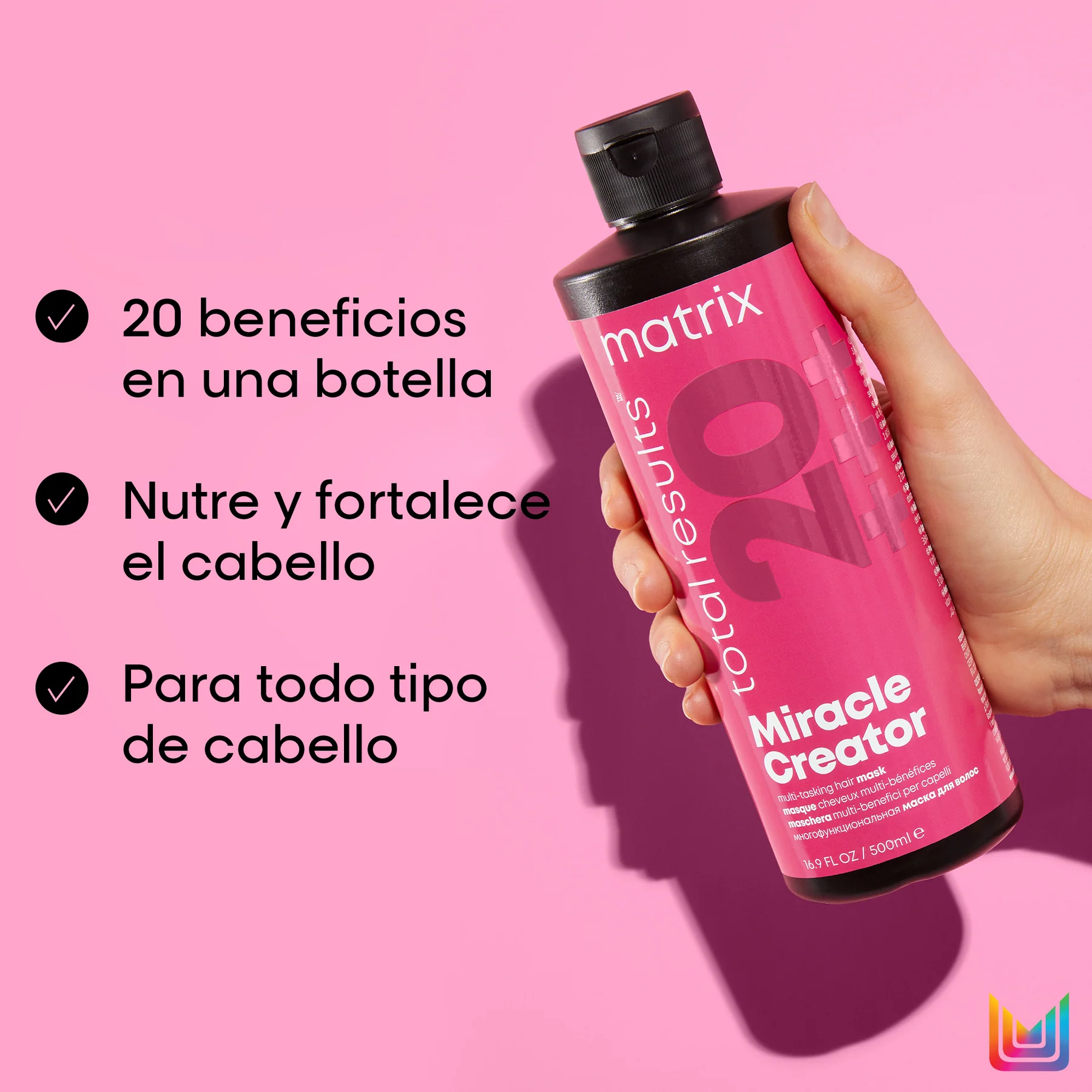 Máscara Multi-Beneficios Cabello Dañado  Miracle Creator 500ml Matrix