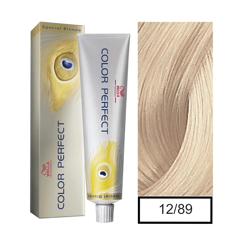 Wella Tinte Color Perfect 60ml 12/89 Rubio Especial Perla Cendre