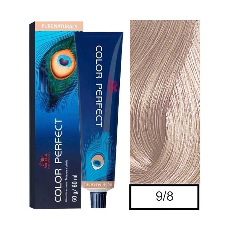 Wella Tinte Color Perfect 60ml 9/8 Rubio Extra Claro Perla