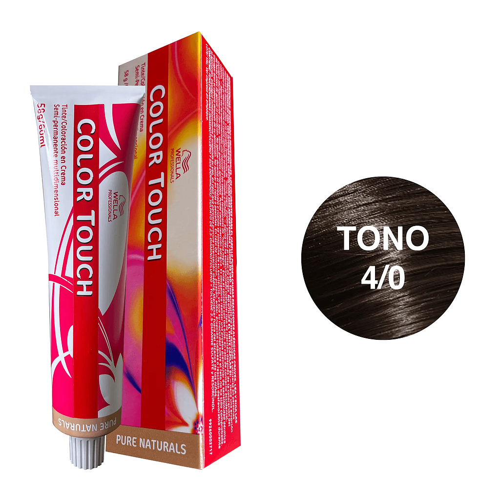 Wella Tinte Color Touch 60ml 4/0 Pure Nat
