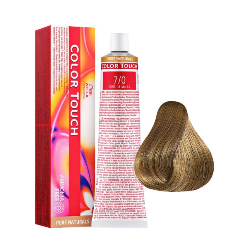 Wella Tinte Color Touch 60ml 7/0 Pure Nat