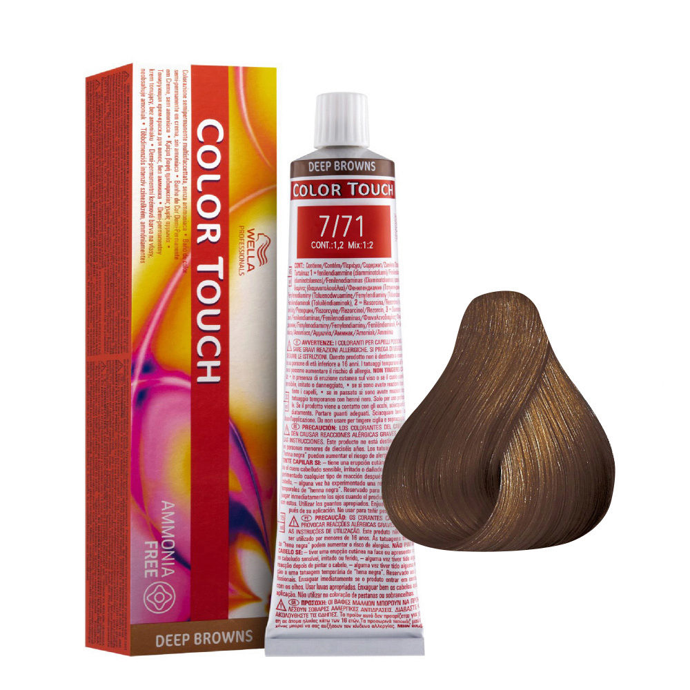 Wella Tinte Color Touch 60ml 7/71 Deep Browns
