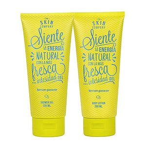 Pack The Skin Company Shower Gel + Body Lotion Lemon