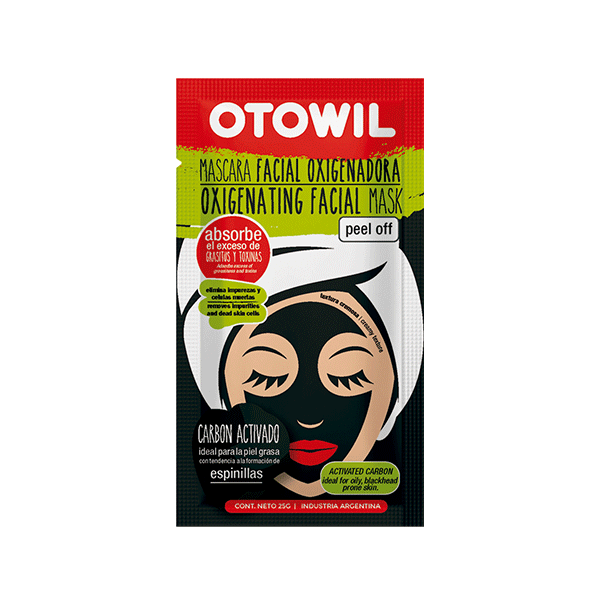 Máscara Peel Off Oxigenadora Carbón Activado otowil 25g
