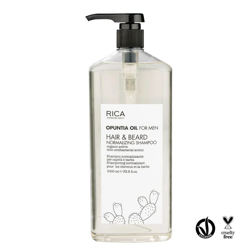 Rica Opuntia Oil For Men Shampoo Cabello Y Barba 1000ml