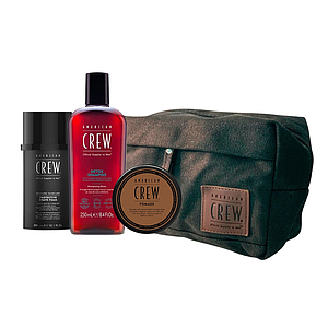 American Crew Pack Shampoo + Cera + Espuma de Afeitar