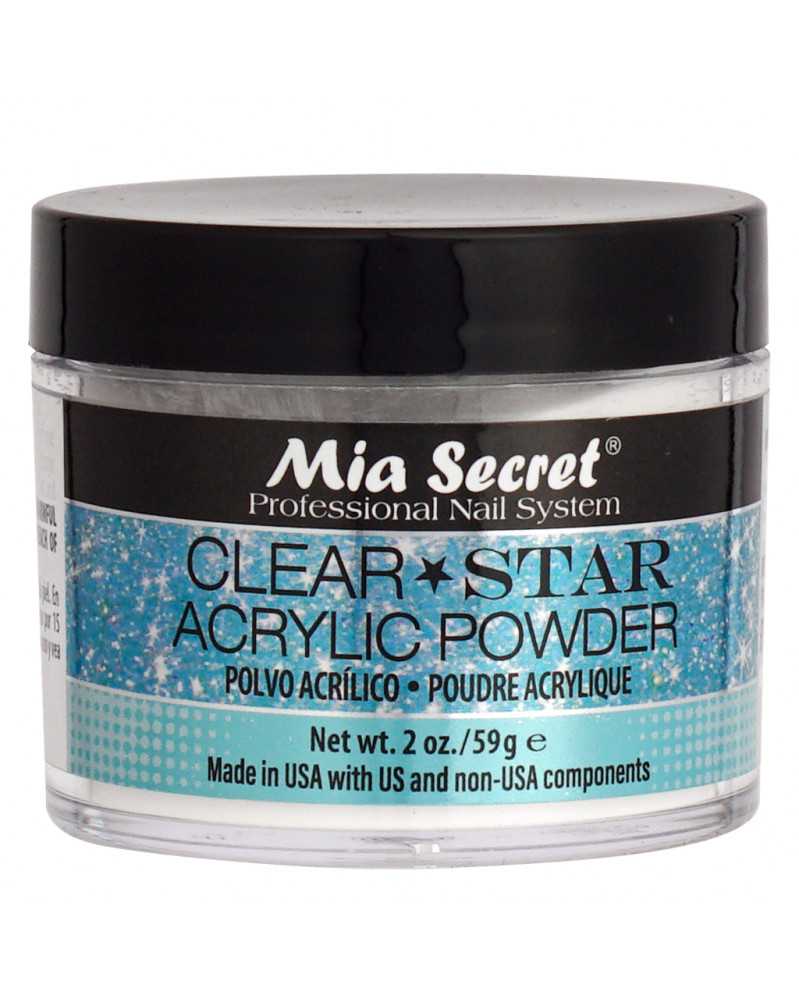 CLEAR STAR ACRYLIC POWDER 59GR MIA SECRET