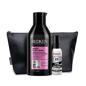 Pack Redken Shampoo 300 ML + One United 30 ML + Cosmetiquero