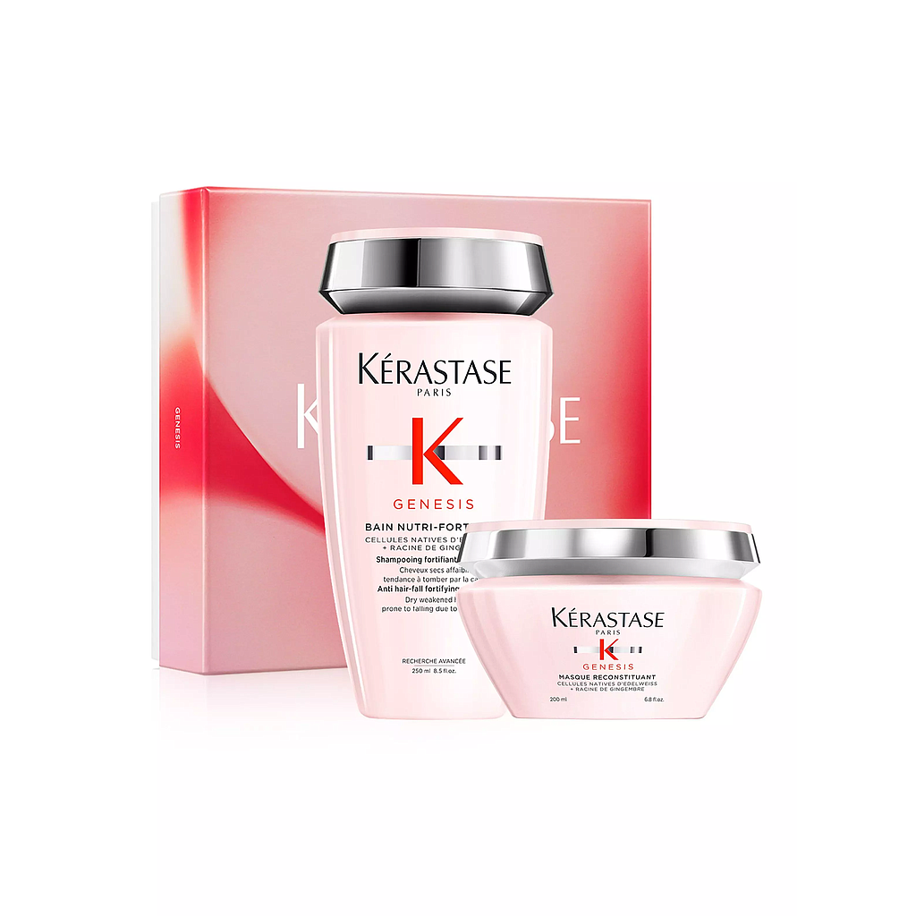 Set Kérastase Hidratante Anti-Caída Genesis Shampoo 250ml + Máscara 200ml 